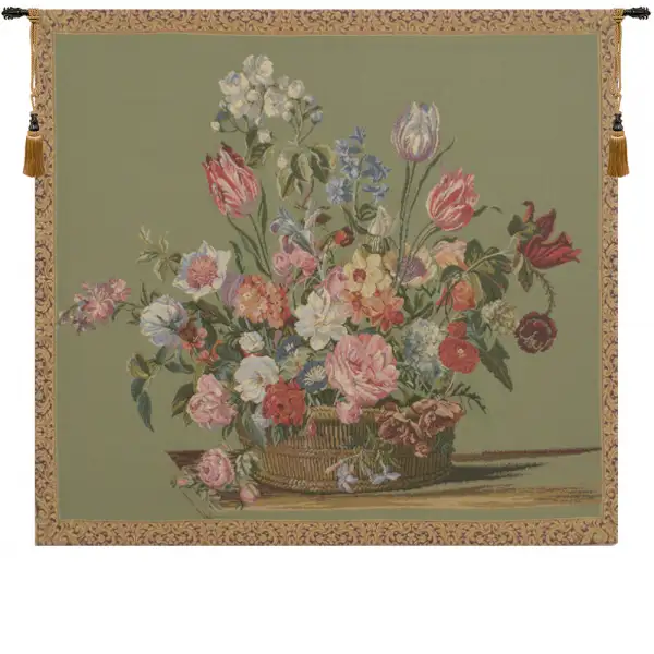 Flower Basket Green Small