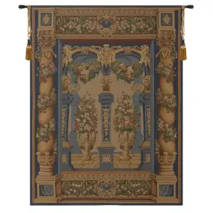 Loggia Columns European Tapestry Wall Hanging 54x42 Inch Cotton Jacquard Woven Wall Tapestry