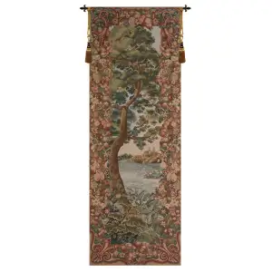 Verdure Castle Landscape Right European Tapestry 74x26 Castle Forest Verdure Jacquard Woven Wall Hanging Home Decor