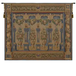 Loggia Columns Horizontal European Tapestry Wall Hanging 54x65 Inch Cotton Jacquard Woven Wall Tapestry