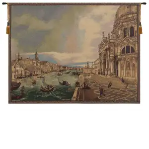 Alberto Passini La Salute Italian Tapestry Wall Hanging 36x53 Inch Cotton Jacquard Woven Wall Tapestry