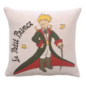 Antoine de Saint-Exupery Costume Small Tapestry Pillow Cover 14x14 Inch Cotton Jacquard Woven Cushion Cover