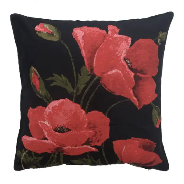Poppies Large European Cushion Covers