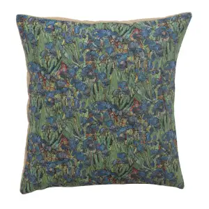 Vincent Van Gogh Iris Large Tapestry Pillow Cover 18x18 Inch Cotton Jacquard Woven Cushion Cover