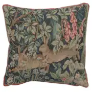 Two Hares In A Forest Small European Cushion Cover