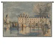 Chenonceau Castle Small European Tapestry Wall Hanging