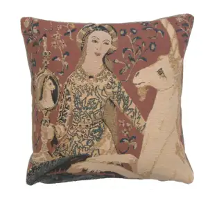 Sight Small European Tapestry Pillow Cover 14x14 Inch Cotton Jacquard Woven Cushion Cover