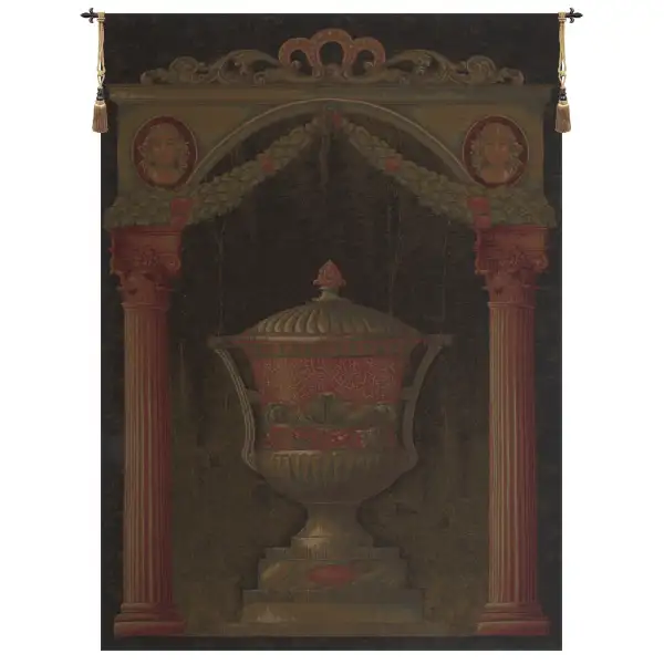 Olde World Filigree Urn Black II