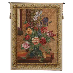 Primrose European Tapestry Wall Hanging 52x42 Inch Cotton Jacquard Woven Wall Tapestry