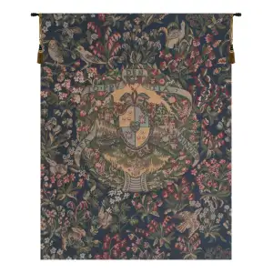 Fato Prudentia Minor Small Belgian Tapestry Wall Hanging 35x27 Classical Allegory Jacquard Woven Wall Art Home Decor