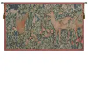 Pheasant and Doe European Tapestry Wall hanging