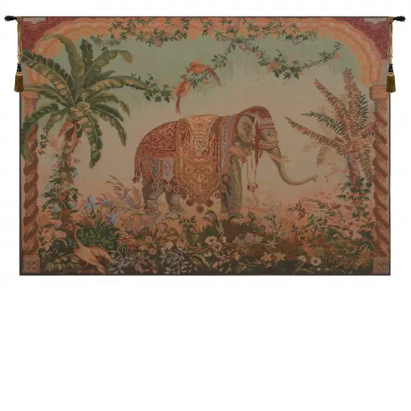 Royal Elephant Large European Tapestry Wall hanging
