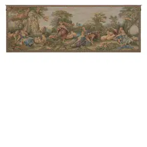 Francois Boucher Pastorale Tapestry Wall Hanging 26 x 76 in
