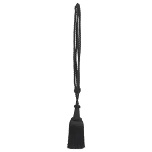 Chelsea Black Decorative Tapestry Tassels Pair Min-Max Length 24 Inch