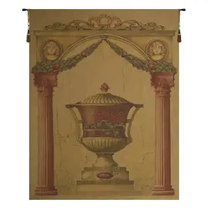 Olde World Filigree Urn Gold Belgian Tapestry 74x55