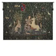 Lady and the Mirror Dark Tapestry Wall Art