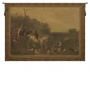 Riders Chase European Tapestry Wall Hanging