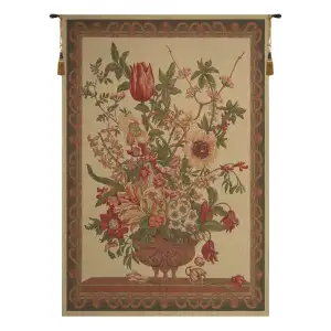 Annie's Grand Bouquet European Tapestry Wall Hanging 56x38 Inch Cotton Jacquard Woven Wall Tapestry