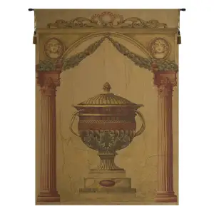 Filigrie Urn Pediment Belgian Tapestry 72x51