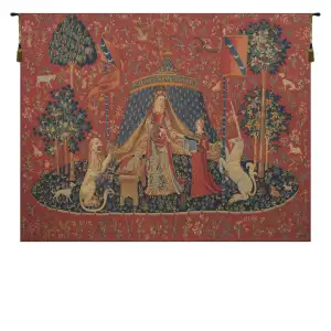 Le Desir Clair Medieval Tapestry Wall Hanging 48 x 65 in