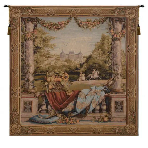 Chateau Bellevue (Square) European Tapestry Wall hanging
