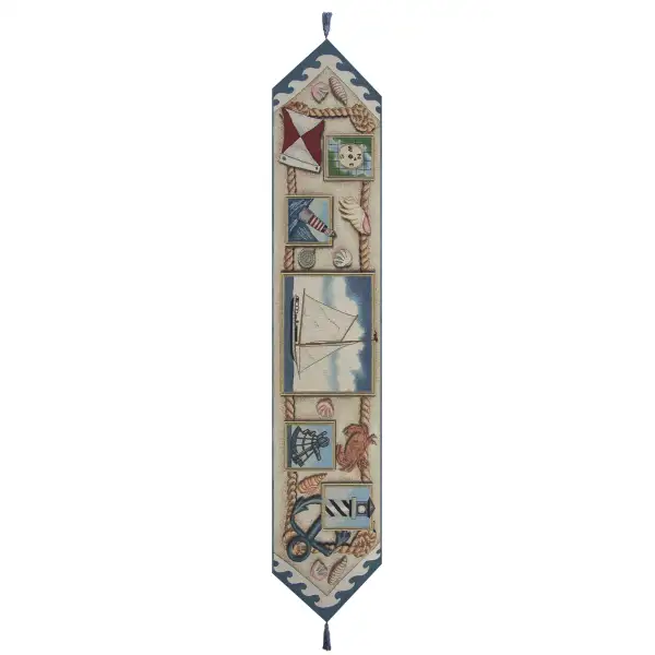 Nautical Scene I Blue Tassel