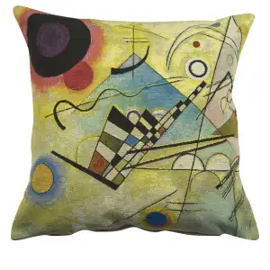 Wassily Kandinsky Composition VIII Tapestry Pillow Cover 18x18 Inch Cotton Jacquard Woven Cushion Cover