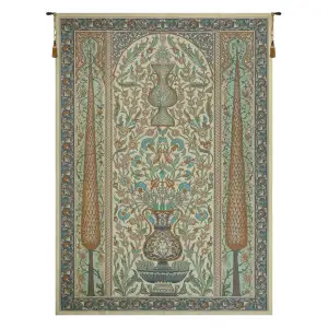 Bright Floral with Urns Belgian Tapestry 75x53