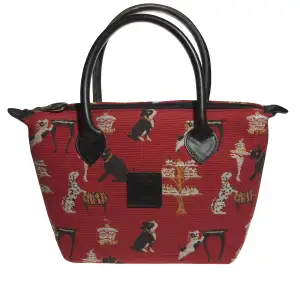 Les Petit Gourmands Tapestry Handbag 13x13 Inch European Woven Purse Womens Fashion Accessory