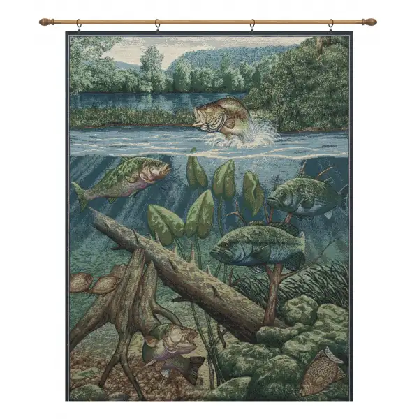 Fishin' Hole with Looped Brown Rod