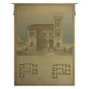 Progetto di Una VIlla in Stile Fiorentino European Tapestry Wall Hanging