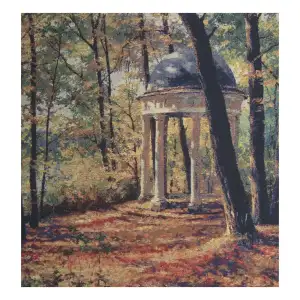 Gazebo in The Park Stretched Wall Tapestry 26x25 Inch Garden Landscape Woven Home Decor