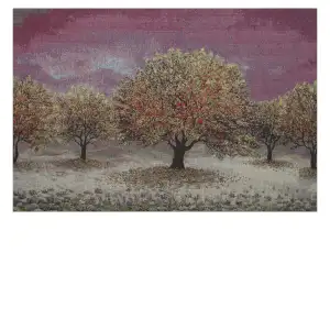 Anticipating Spring Stretched Wall Tapestry 23x35 Inch Seasonal Landscape Woven Home Decor