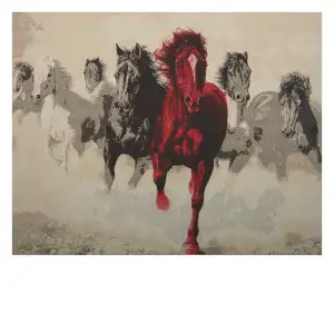 AKS279 Stretched Wall Tapestry 24x32 Inch Decorative Woven Artwork Traditional Home Wall Decor