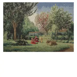 AKS019 Stretched Wall Tapestry 24x34 Inch Decorative Woven Artwork Traditional Home Wall Decor