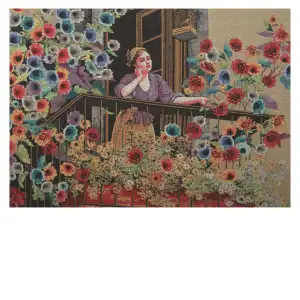 AKS013 Stretched Wall Tapestry 23x33 Inch Decorative Woven Artwork Traditional Home Wall Decor