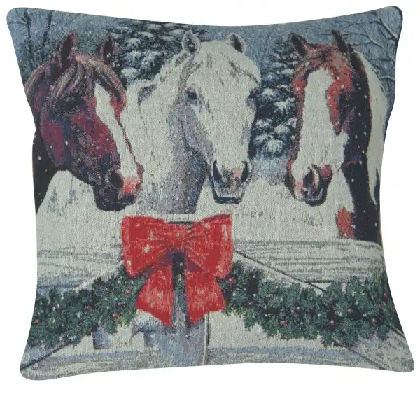 Snowy Horses