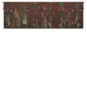 Lady and the Unicorn Serial Panoramic Tapestry Wall Art