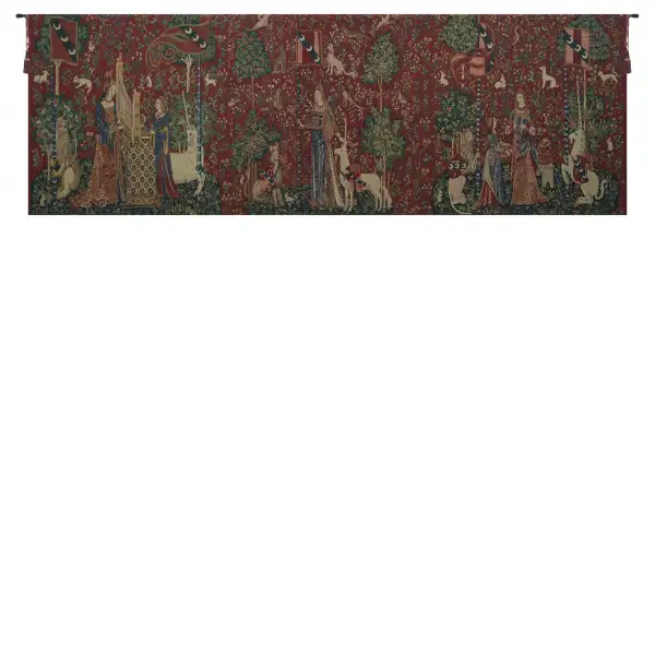 Lady and the Unicorn Serial Panoramic Tapestry Wall Art