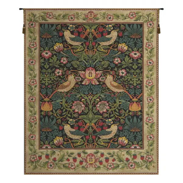 Strawberry Thief Black William Morris