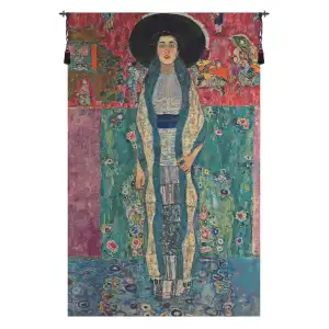 Gustav Klimt Adele Bloch-Bauer European Tapestry Wall Hanging 45x28 Inch Cotton Jacquard Woven Wall Tapestry