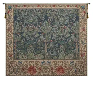 William Morris The Tree of Life Forest Tapestry Wall Hanging 68 x 81 in
