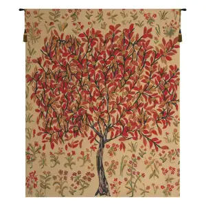 The Summer Tree Belgian Tapestry Wall Hanging 42x34 Inch Cotton Jacquard Woven Wall Tapestry