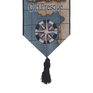 Lighthouses of the Great Lakes Presque Decorative Bell Pull 38 x 6 in Nautical Coastal Jacquard Woven Decor
