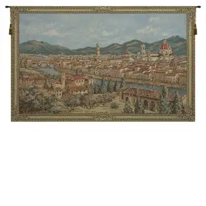 Belvedere European Tapestry 27 in. x 42 in. Italian Landscape Architecture Jacquard Woven Wall Hanging Home Decor