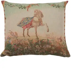 Jean Baptiste Huet Cheval Large Tapestry Pillow Cover 19x19 Inch Cotton Jacquard Woven Cushion Cover