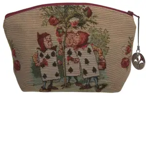 The Gardeners Alice in Wonderland Tapestry Handbag 6x8.5 Inch John Tenniel Woven Purse