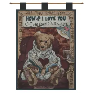 Santa's Believe Fine Art Tapestry 36x26