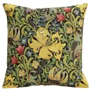 Golden Lily Black William Morris European Cushion Covers