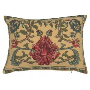 Maeva William Morris Belgian Tapestry Pillow Cover 18x18 inch 100% Cotton Belgian Jacquard Woven Cushion Cover